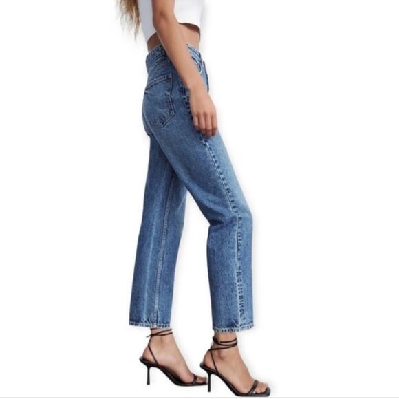 Zara High Waist Ankle Length Mom Jeans - Picture 9 of 9